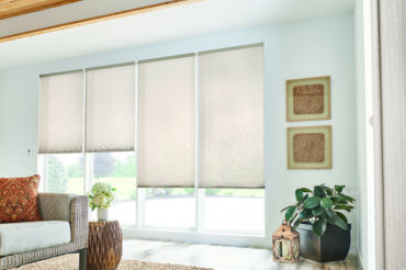 3/4" Single Cell Cellular Shades with Motorized Lift: Couture, Heron Plume 0131